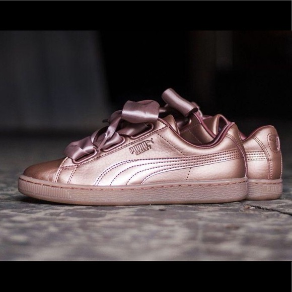 puma basket heart copper puma basket heart copper